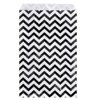 888 Display - 200 pcs of 6" x 9" Black Chevron Paper Gift Bags Shopping Sales Flat Bags