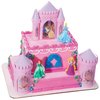 DecoSet® Disney Princess Happily Ever After Birthday Cake Topper, 6-Piece Cake Decorations, Includes Castle with Moveable Turrets, Cinderella, Ariel and Rapunzel Figurines