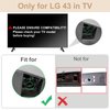 43 Inch TV Stand for LG TV Legs 43LJ5500 43UJ6300 43UJ635T 43UK6200 43UK6090 43UK6500 43UM6900 43UM7100 43UM7300 43UN7300 43UN7100 43UN6900 43UN6950 43UN6951 Replacement Legs for LG TV with Screws