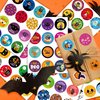 Funnlot Halloween Sticker Sheets 32 Sheets Round Halloween Stickers for Kids Halloween Stickers Trick Or Treat Stickers for Treat Bag Halloween Party Decors