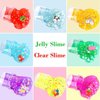 Clear Crystal Slime Kit 8 Pack, Jelly Cube Crunchy Slime, Includes 8 of Slime Add-ins, Kids Slime Stress Relief Toy, Slime Party Favors for Girls & Boys