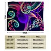 Devilfish Blanket Colorful Octopus Throw Blanket Marine Life Blanket Gifts Soft Comfort Blanket for Couch Sofa Bed 40"x50"