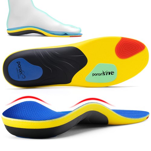 TANSTC Professional Sport Insoles with Medium Arch Support and Shock Absorption for Plantar Fasciitis and Flat Feet Pain Relief in Men and Women, Orthotics Shoe Insert, Breathable & Anti-Slip, XL