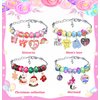 Girls Charm Bracelet Making Kit - Unicorn Jewelry Supplies Make Set DIY Art Craft Set Charm Bracelets Kits Creative Birthday Gifts for Kids Age 6 7 8 9 10 11 12 Year Old Girl Little Children Girl Toys