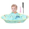 Aethland Kids Haircut Cape Hair Cutting Cape, Barber Cape Waterproof Foldable Umbrella Hair Catch Haircut Cape, Kids Hair Styling Cutting Cape (Dinosaur) n