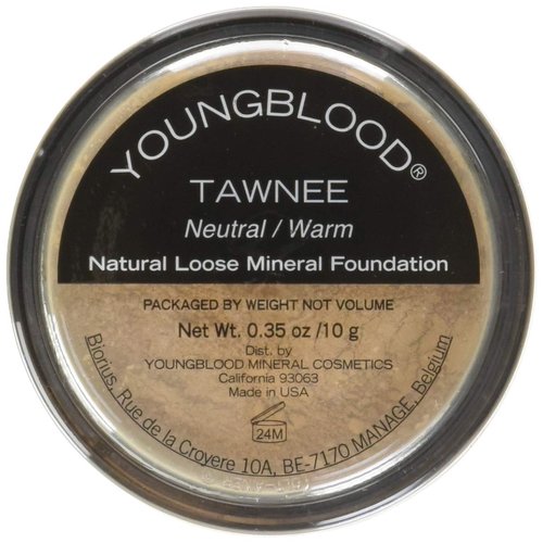 Youngblood Clean Luxury Cosmetics Natural Loose Mineral Foundation, Tawnee | Loose Face Powder Foundation Mineral Illuminating Full Coverage Oil Control Matte Lasting | Vegan, Cruelty-Free