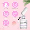 Saviland Blooming Gel - 15ml Clear Blooming Nail Gel Nail Polish Blossom Gel Soak Off U V LED with Nail Art Brush Manicure Kit for Spreading Marbles Effect Nail Salon Home DIY