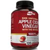 Apple Cider Vinegar Capsules with The Mother - 120 Vegan ACV Pills - Best Supplement for Healthy Weight Loss, Diet, Keto, Digestion, Detox, Immune - Powerful Cleanser & Appetite Suppressant Non-GMO