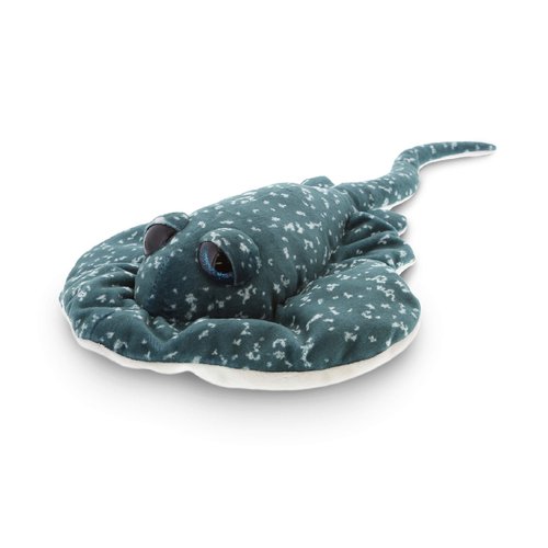DolliBu Wild Stuffed Animals Soft Plush Collection, Storytime Buddy Animal Gifts for Children, Stingray Sea Creature Stuffed Animals Peekaboo Critters - Spot Grey Ray 18.5"