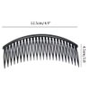 12 Pcs Black Plastic Side Hair Combs with 24 Teeth Hair Comb Clip DIY Hair Accessories for Women and Girls