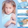 Hair Clips for Girls, Cute Hair Clips Metal Snap Hair Pins Sparkly Hair Styling Accessories for Girls Kids (Sea)