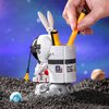 MEIEST Mini Astronaut Building Blocks Set,Creative Simulation Space Man Exploration Model Particle Construction Building Bricks Toy,Cute Home Decor,6+(Pen Container)