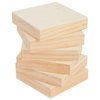 Bright Creations 4x4 Wood Canvas Boards for Painting, Blank Deep Cradle Canvas for Art Projects (6 Pack, 0.85 in Thick)
