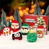 6 Pcs Mini Plush Christmas Ornaments 3.15’’ Cute Plush Ornament for Christmas Tree Decoration, Collectible Soft & Squishy Small Stuffed Animal Toy - Stocking Stuffers, Gift for Kids