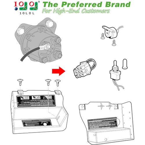 10L0L Golf Cart Jumper Run Plug for EZGO RXV 2008-up Electric Golf Cart 608039
