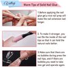 Vettsy Solid Nail Tips Glue Gel for Press on Nails Diamond Rhinestone Gel Super Adhesive Acrylic Fake Nail Tips Strengthen Natural Nails Beginners Art DIY Home Professional Gel Salon UV Cured (10g)
