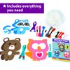 KRAFUN Sewing Kit for Kids Age 7 8 9 10 11 12 Beginner My First Art & Craft, Includes 3 Stuffed Animal Dolls Teddy, Raccoon and Owl, Instructions & Plush Felt Materials for Learn to Sew, Embroidery