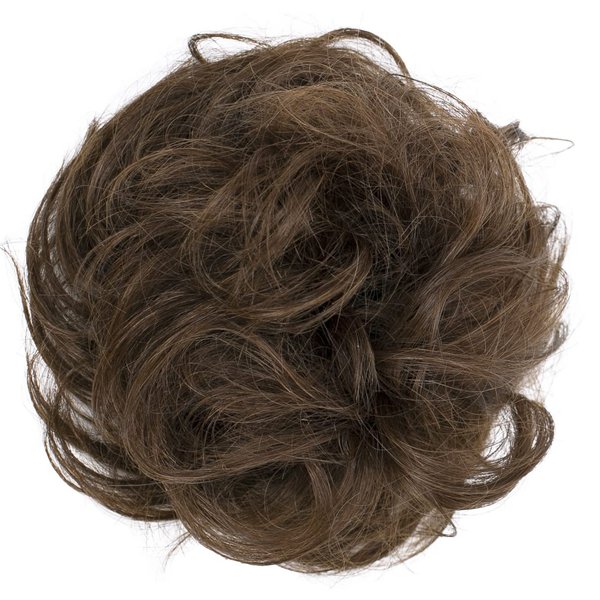 CAISHA 100% HUMAN HAIR Scrunchie Hair Piece Updo Braid Hair Scrunchy Messy Bun Brown H312d