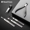 FAMILIFE Manicure Set, Professional Manicure Kit Nail Clippers Set 11 in 1 Stainless Steel Pedicure Tools Kit Nail Kit Men Grooming Kit with Portable Brown Leather Travel Case Luxury Gifts for Him