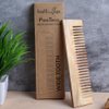 HealthAndYoga™ PureTress Handcrafted Neem Wood Comb - Non-Static and Eco-Friendly Wide Tooth Comb for Women and Men - Soothing Scalp and Hair Health - 7 Inches