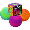 Nee-Doh Schylling Swirl Groovy Glob! Squishy, Squeezy, Stretchy Stress Balls Neon Yellow/Green, Orange/Pink & Purple/Pink Complete Gift Set Party Bundle - 3 Pack