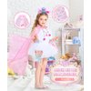 DOLNOW Princess Dress up for Little Girls, Mermaid Princess Cape Girls Sequins Princess Cloak for 3-6 Years Girls Gift Toys