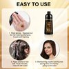 KOYSOY Dark Brown Hair Dye Shampoo 3 in 1，100% Covers Gray Hair，Hair Color Shampoo Can Avoid Going to the Salon to Dye Your Hair，Convenient and Effective Shampoo Hair Dye(500mL，17.6 Fl Oz)(Dark Brown)