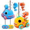Toddler Remote Control Car, Cartoon RC Dino Chasers Cars, Toddler Toys, 3 Year Old Boy Toys, Car Toys for 3 Year Old Boys, Music & Sound Christmas Birthday Gift