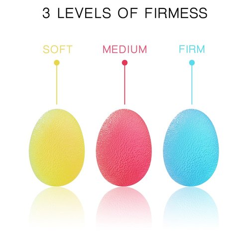Hand Stress Balls 3 Resistance Set, Arthritis Rehab Exercise Balls, Stroke Auxiliary Therapy Balls