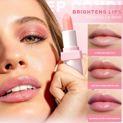 Easilydays Cantaloupe Color Changing Lipstick for Dry Cracked, PH Mood Moisturizer Longlasting Lip Care Lip Balm Waterproof Tinted Magic Makeup Moisturize Lipstick for Women, Vegan, 01# Cantaloupe