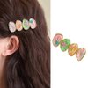 Handmade Amber Hair Clip 2.5" Imperial Color Assorted Women Girls Cute Hair Clip, Style A
