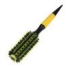 VOCOSTE Round Hair Brush, Hair Brushes for Women, Nylon Bristle Pins Round Brush, Styling Hair Brush for Wet, Dry, Wig, Straight Hair, Yellow, 10.04"x1.97"