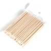 759SHOP 2 Ways Beige Pedicure Manicure Nail Art Tool Wood Cuticle Remover Sticks 50Pcs