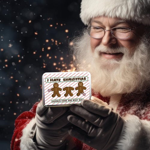 Gears Out I Hate Christmas Bar Soap for Adults Gag Gifts December Birthday Presents Coffee Infused Seasonal Stocking Stuffers for Women and Men