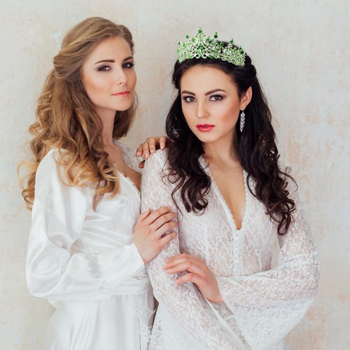 VELSCRUN Birthday Tiara Crowns for Women Girls Green Crystal Birthday Girl Headband Sash Elegant Princess Crown Happy Birthday Party Decorations Women Sisters Birthday Gift Hair Accessories