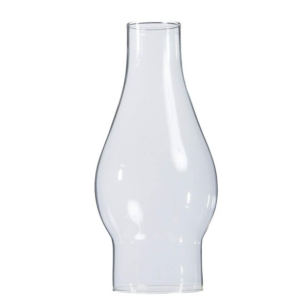 B&P Lamp® 2 1/2 Inch Base by 7 1/2 Inch Tall Clear Oil and Kerosene Lamp Chimney