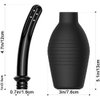 Enema Bulb Kit Anal Douche for Men Women Enema Kit for Colon Cleansing Made of Comfortable Silicone