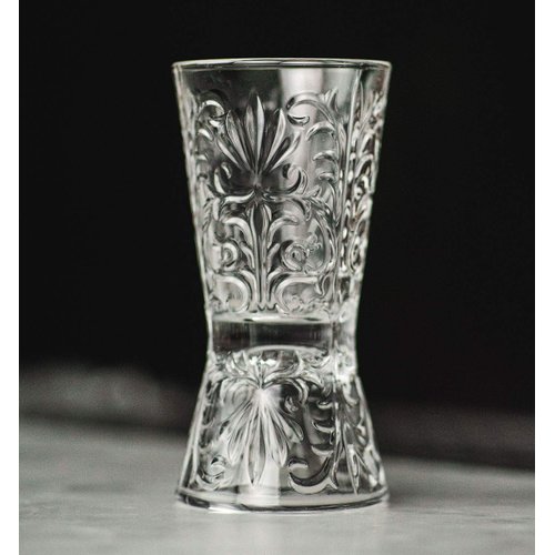 “Paris Hotel Bar” 1930s Etched-Crystal Double-Sided Cocktail Jigger (Gift Box Collection)