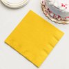 Creative Converting 3-Ply Paper Dinner Napkins, 8.75" Size, School Bus Yellow Color, 25-Count Package