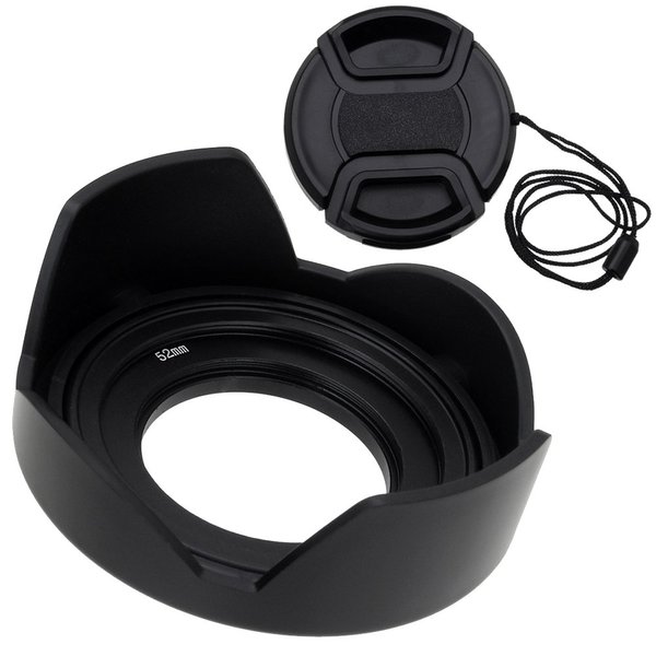 Fotodiox Reversible Lens Hood Kit for E-Mount PZ 16-50mm F3.5-5.6 OSS E-Mount Power Zoom Lens, Reversible Tulip Flower Hood w/Cap