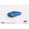 True Scale Miniatures Model Car Compatible with Bugatti EB110 GT Blu Bugatti 1/64 Diecast Model Car Mini GT MGT00644
