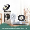 Upgraded Dryer Repair Kit Compatible with LG Kenmore Dryers Includes 4581EL2002C Dryer Drum Roller 4400EL2001A Dryer Belt 4561EL3002A Idler Pulley and Spring，Figures 6 and 7 are Fit Models