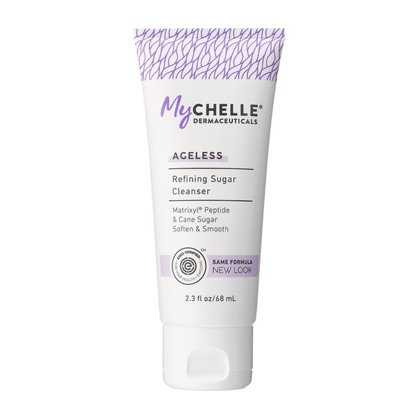 MyCHELLE Dermaceuticals Refining Sugar Cleanser, 2.3 Fl Oz - Skin & Facial Cleanser with Matrixyl Peptide & Cane Sugar to Soften, Smooth & Help to Reduce the Appearance of Fine Lines and Wrinkles