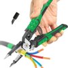 LAOA Needle Nose Pliers Electrician Pliers Wire Stripper Wire Stripper Tool,9-in-1 Multifunctional for Clamping,Tightening Screws,Stripping Wires,Cutting Cables,Iron Wires with 1pc Spring