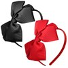 2 Pack Fashion Cute Red Black Bow Ribbon Headbands for Little Girls Halloween Christmas Birthday Princess