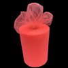 Coral Tulle Wedding Reception Decor - 6" x 100 Yards, Fabric Netting Ribbon, Easter, Wreath, Garland, Swag, Veil, Streamers, Gift Wrapping, Bows, Christmas, Valentine's Day