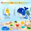 120 PCS Miniature Ocean Theme Mini Resin Ocean Animals Ocean Mini Figurines Resin Axolotl for DIY Fish Tank Accessories, Micro Landscape Aquarium