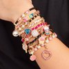 Make It Real - Juicy Couture Pink and Precious Bracelets - DIY Charm Bracelet Making Kit - Friendship Bracelet Kit with Charms, Beads & Cords - Arts & Crafts Bead Kit for Girls - Makes 8 Bracelets
