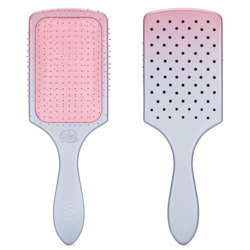 Wet Brush Paddle Detangler Hair Brush, Pink/Purple (Feel Good Ombre) - Ultra-Soft IntelliFlex Bristles with AquaVent Design – Great For Hair Treatments - Pain-Free Brush For Wet Dry Damaged Hair