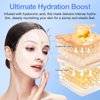 MXCZBSM Collagen Face Mask, Deep Collagen Anti Wrinkle Lifting Mask, Hydrating Firming Overnight Hydrogel Mask for Firm, Elastic, and Radiant Skin, Suitable for All Skin Types